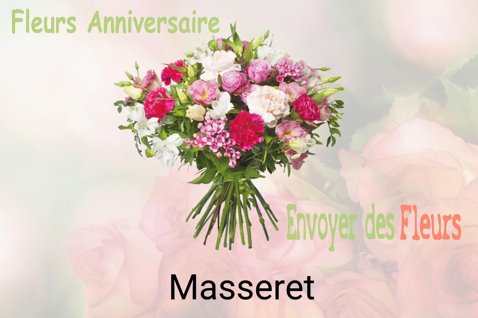 Bouquet de fleurs d’anniversaire livré à Masseret